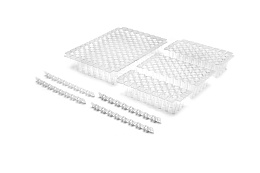 96 × 0.2 mL cuttable clear PP PCR plates, 25 pcs/pack